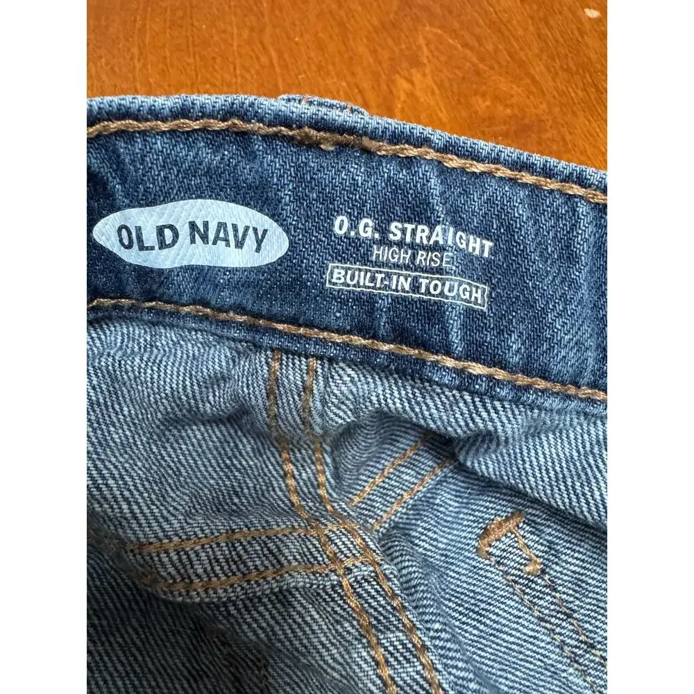 Girls Old Navy O.G. Straight High Rise Jeans, Size 10